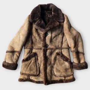 Wilson Suede & Leather Men's Brown Coat Jacket. Size: 36